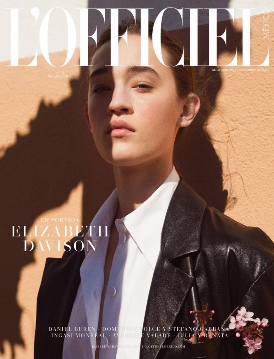 Lizbell Agency Elizabeth Davison On The Cover Of L Officiel